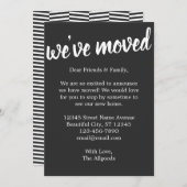 Schattige We hebben Black Pattern Moving-aankondig Aankondiging (Voorkant / Achterkant)