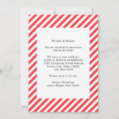 Schattige We hebben verhuisd kerstboom vakantie ve Aankondiging (Achterkant)