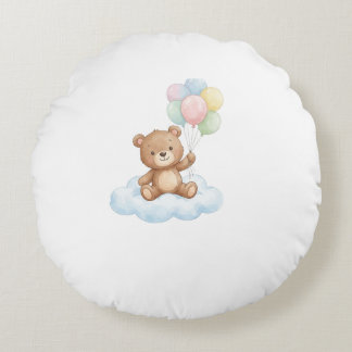 Schattige We Kunnen Haast Niet Wachten Teddybeer B Rond Kussen
