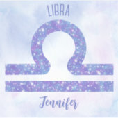 Schattige Weegschaal Astrologie Teken Gepersonalis Sticker (Voorkant)