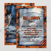 Schattige weerwolf Waterverf bos Kaart (Voorkant / Achterkant)