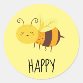 Schattige Wees blij bij Inspirerend Sticker