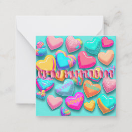 Schattige "Wees Mijn Liefje" Snoep Valentijnsdag Notitiekaartje