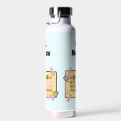 Schattige wees trots op gepersonaliseerde lerarenk waterfles (Rechts)