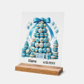 Schattige welkom babyjongen acryl bord (Hoek)