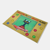 Schattige welkom in onze groovy klas deurmat (Schuin)