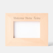 Schattige welkom thuis tweeling gegraveerde lijstjes (Voorkant)