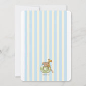 Schattige Welkome Blauwe Uitnodiging (Achterkant)