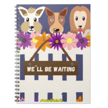 Schattige 'We'll Be Waiting' Honden