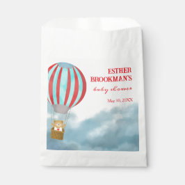 Schattige Welp Boven de Wolken Baby Shower Bedankzakje