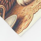 Schattige  Welsh Corgi Cardigan Fleece Deken (Hoek)