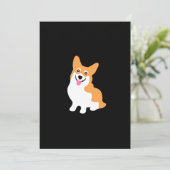 Schattige Welsh Pembroke Corgi Puppy Verjaardag Kaart (Staand voorkant)