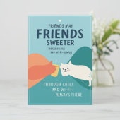 Schattige Wenskaart Kaart (Staand voorkant)