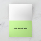 Schattige Wenskaart met slak Kaart (Binnen)