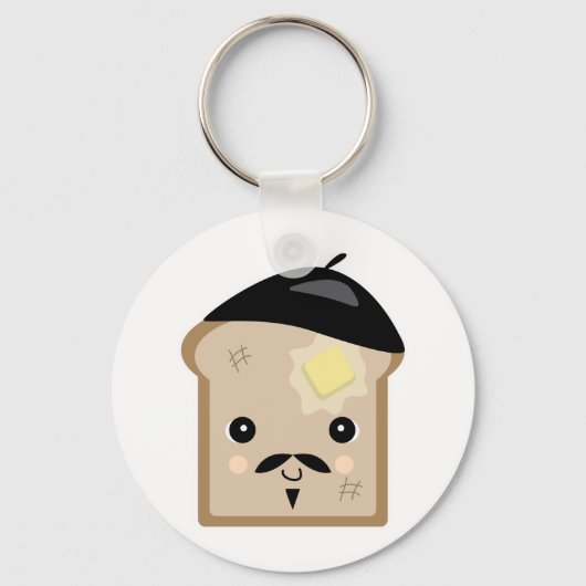 schattige wentelteefjes sleutelhanger (Voorkant)