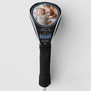 Schattige wereld beste papa foto 1ste Vaderdag  Golfheadcover