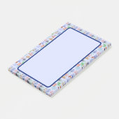 Schattige Wereldreiziger Collage Post-it® Notes (Schuin)