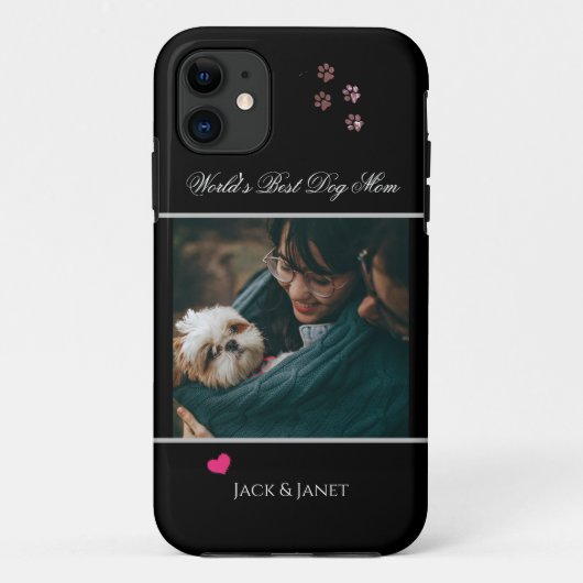Schattige Werelds Beste Moeder | Hond Poot met Har Case-Mate iPhone Case (Achterkant)