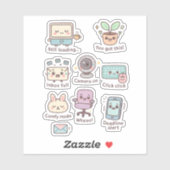 Schattige werk van Home Vibes Sticker Pack (Vel)