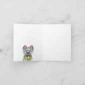 Schattige West Highland Terrier Wenskaart Kaart (Binnen)