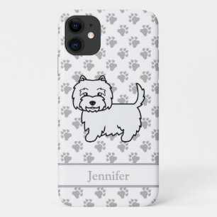Schattige West Highland White Terrier-hond en naam Case-Mate iPhone Case