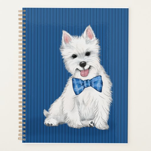Schattige West Highland White Terrier Planner (Voorkant)