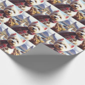 Schattige West Highland White Terrier schilderij Cadeaupapier (Hoek)