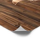 Schattige Western Cowgirl hart Poster (Hoek)