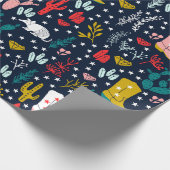 Schattige Western cowgirl inpakpapier (Hoek)