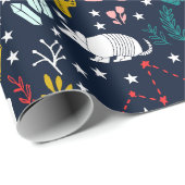 Schattige Western cowgirl inpakpapier (Rol Hoek)