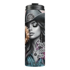 Schattige Western Cowgirl Thermosbeker