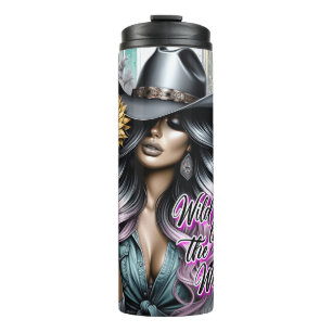 Schattige Western Cowgirl Thermosbeker