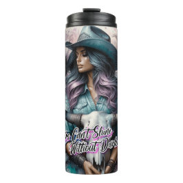 Schattige Western Cowgirl Thermosbeker