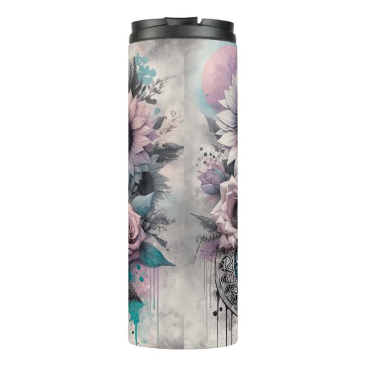 Schattige Western Cowgirl Thermosbeker (Achterkant)