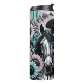 Schattige Western Cowgirl Thermosbeker (Gedraaid links)