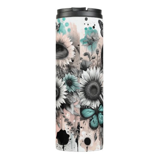 Schattige Western Cowgirl Thermosbeker (Achterkant)