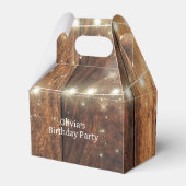 Schattige Western Cowgirl Verjaardagsfeest Bedankdoosjes (Achterkant)