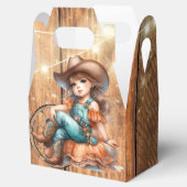 Schattige Western Cowgirl Verjaardagsfeest Bedankdoosjes (Geopend)