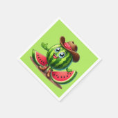 Schattige Western Zomer watermeloen feest Servet (Hoek)