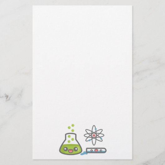 Schattige wetenschappelijke apparatuur briefpapier (Voorkant)