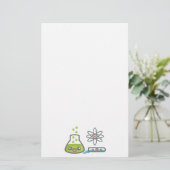 Schattige wetenschappelijke apparatuur briefpapier (Staand voorkant)