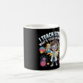 Schattige Wetenschapsleraar – Cute Chibi Superkrac Koffiemok (Voorkant rechts)