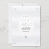 Schattige Whale Blue Boy Baby shower Bedankkaart (Achterkant)