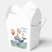 Schattige Whale Boy's Birthday Dank u Bedankdoosjes (Geopend)