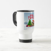Schattige/whimsical baby kerst dino reisbeker (Voorkant links)