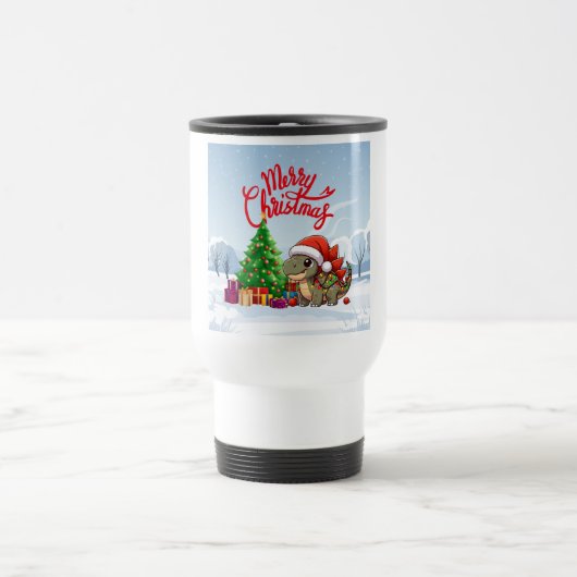 Schattige/whimsical baby kerst dino reisbeker (Center)