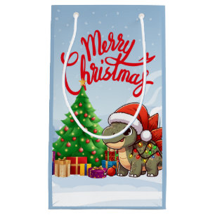 Schattige/whimsical baby Kerstmis stegosaurus Klein Cadeauzakje