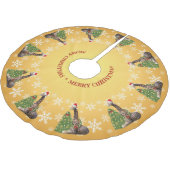 Schattige Whimsical-Giraffes Kerstboom Rok (Gekanteld)