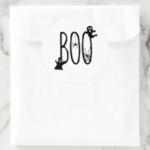 Schattige Whimsical Halloween Geest, Boe