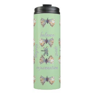 Schattige Whimsical Libelle Vlinder Maureen Girard Thermosbeker